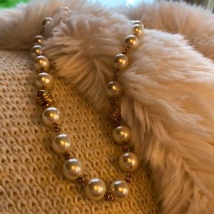 Beautiful Napier vintage pearl and gold necklace.